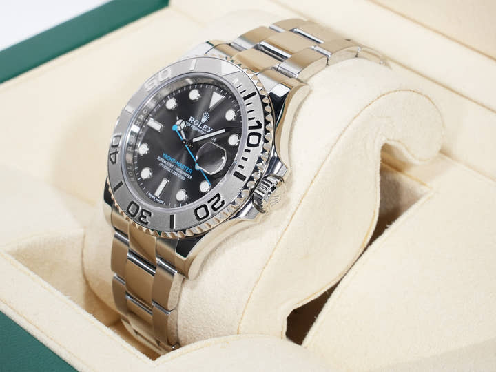 Rolex Yacht-Master 40 Ref. 116622 Stainless Steel/Platinum Dark Rhodium Dial Excellent Used Condition y9xeofxh