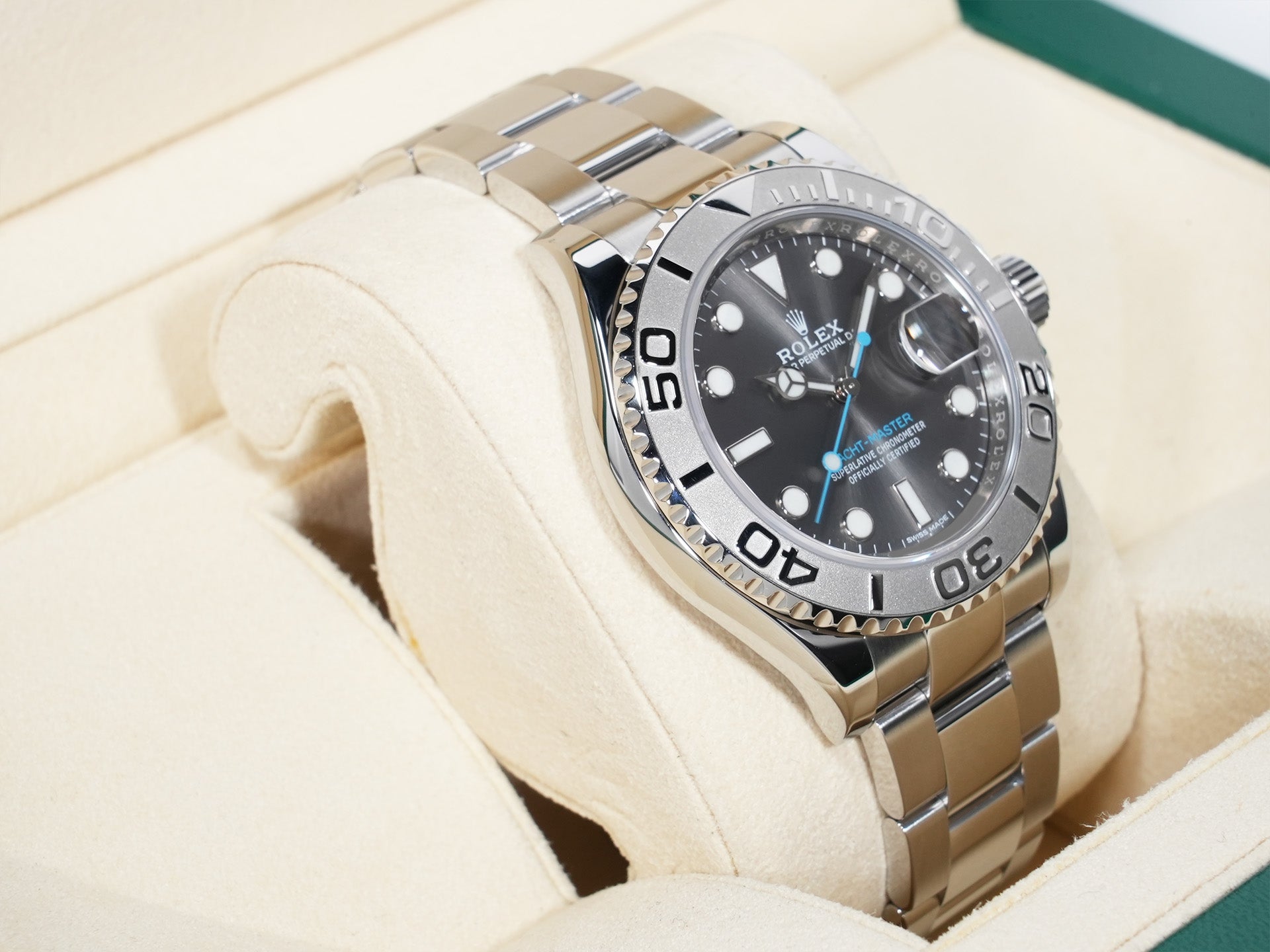 Rolex Yacht-Master 40 Ref. 116622 Stainless Steel/Platinum Dark Rhodium Dial Excellent Used Condition y9xeofxh