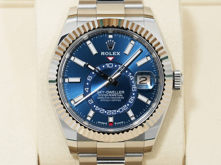 ROLEX Sky-Dweller Ref.336934 Stainless Steel/White Gold Blue Dial Oyster Bracelet A-rank Used gwfswghi