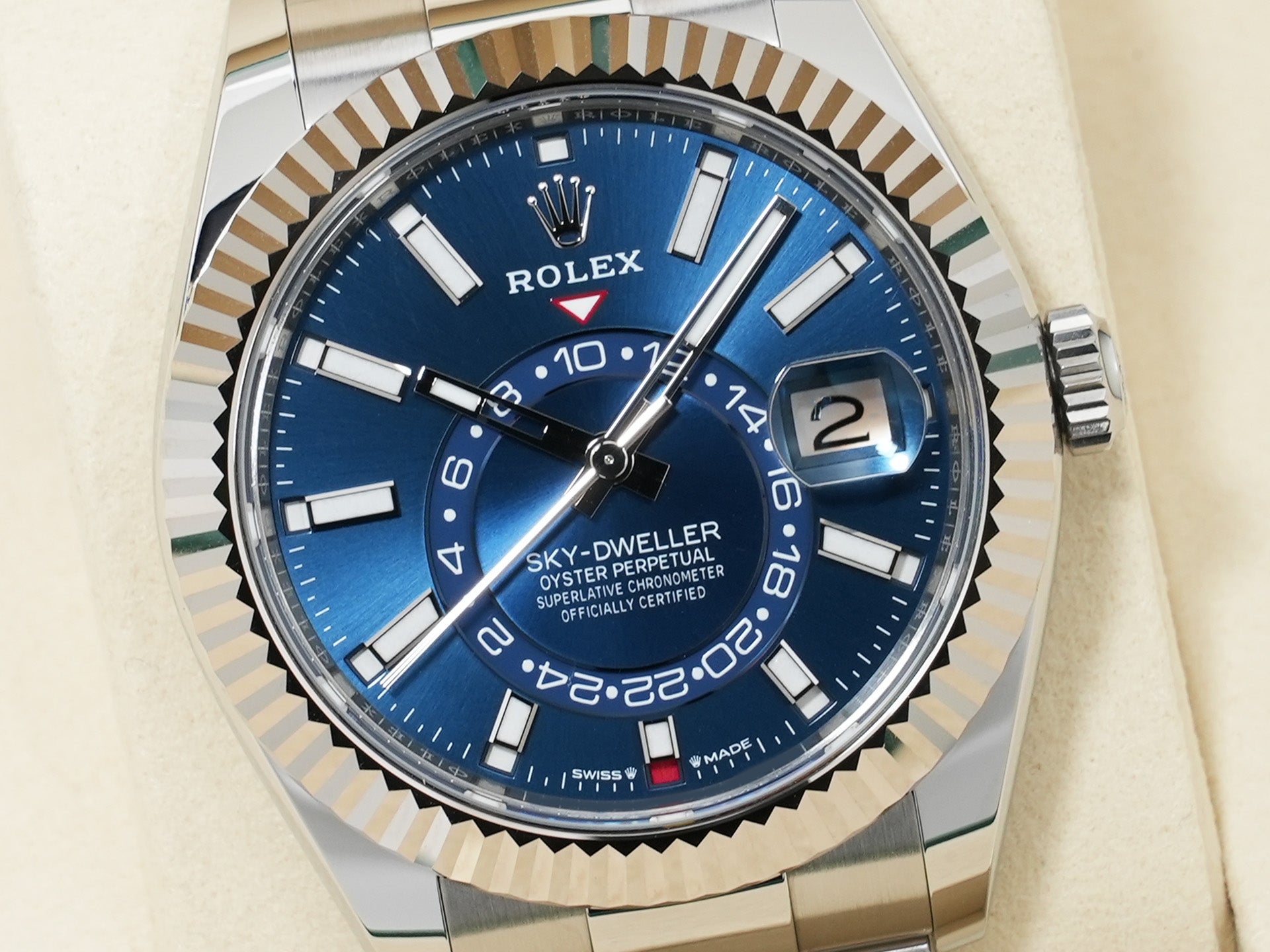 ROLEX Sky-Dweller Ref.336934 Stainless Steel/White Gold Blue Dial Oyster Bracelet A-rank Used gwfswghi