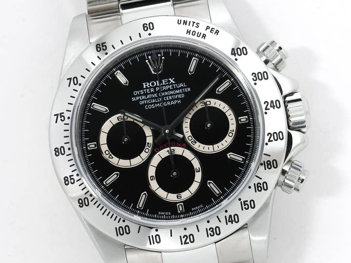 ロレックス デイトナ エルプリメロ Ref.16520 ステンレススチール ブラック文字盤 美中古 pw3k4m4z