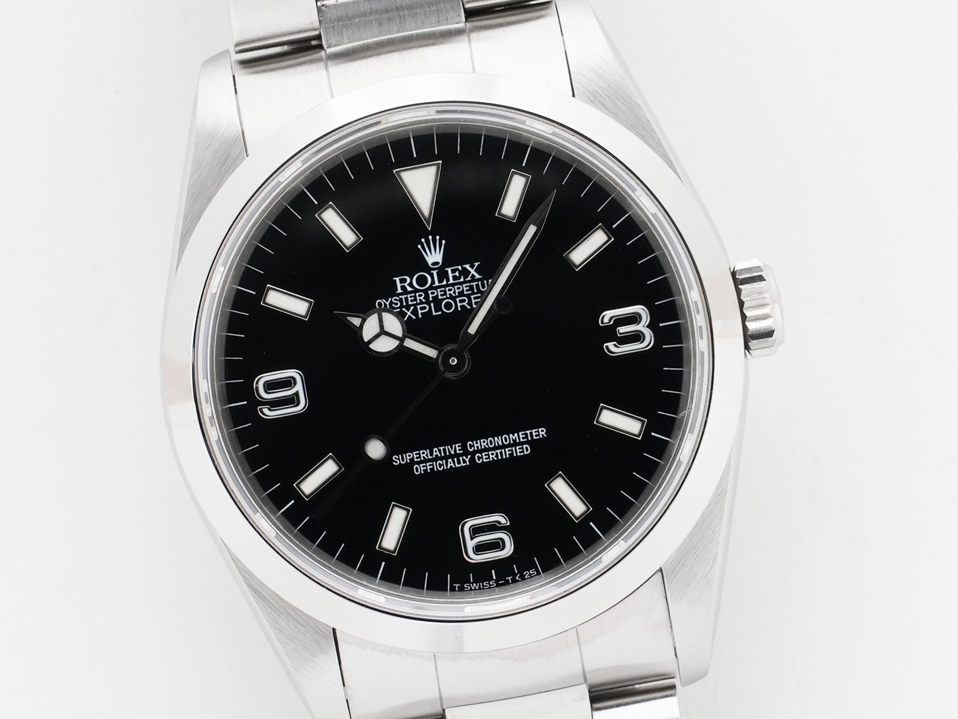 ロレックス エクスプローラーI Ref.14270 ステンレススチール ブラック文字盤 オイスターブレスレット 中古 59ae7zre
