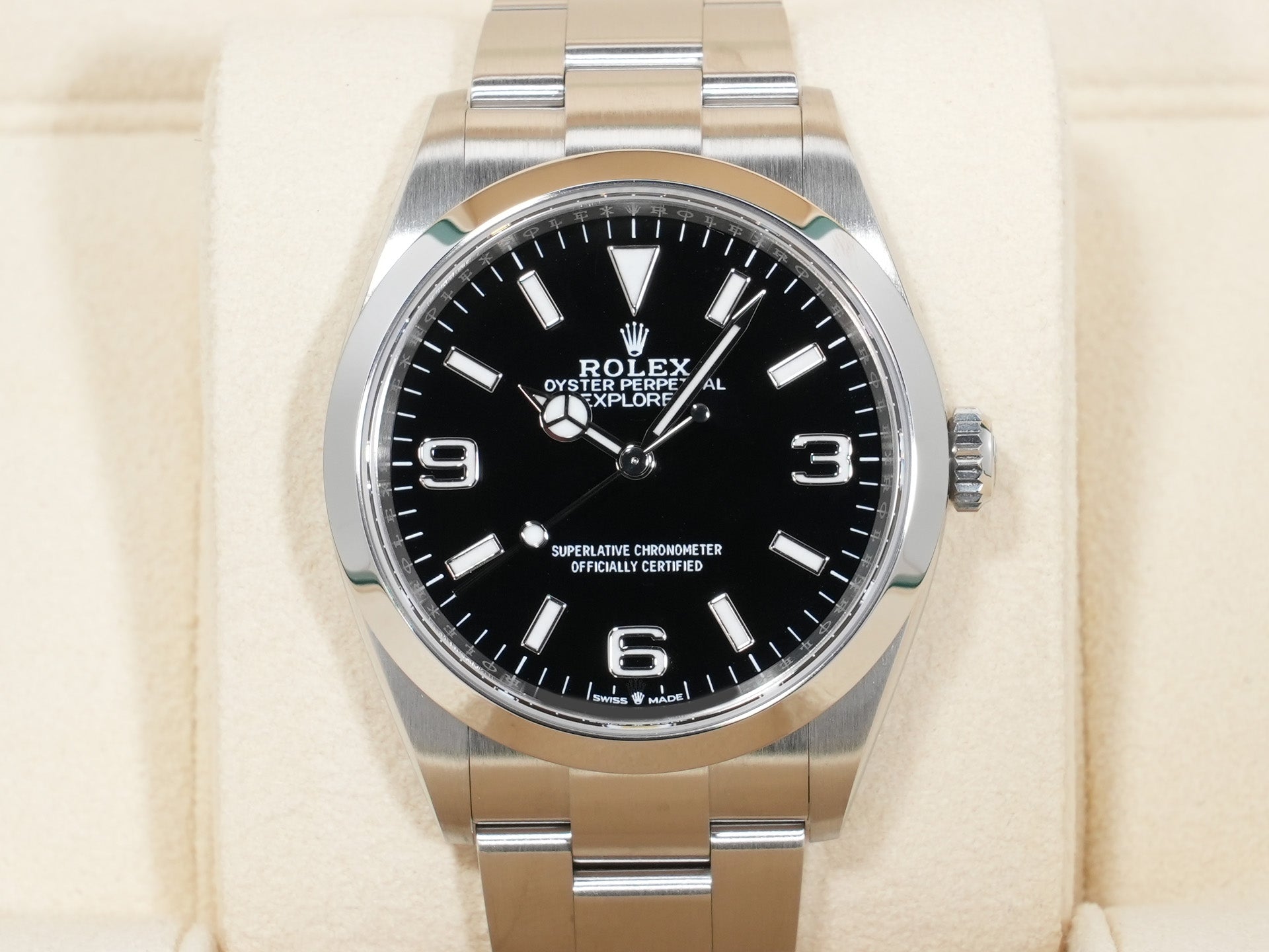 ロレックス エクスプローラー36 Ref.124270 ステンレススチール ブラック文字盤 オイスターブレスレット 中古 ytpg2dxx