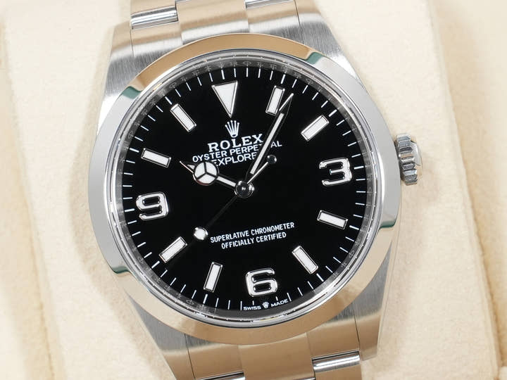 ロレックス エクスプローラー36 Ref.124270 ステンレススチール ブラック文字盤 オイスターブレスレット 中古 ytpg2dxx