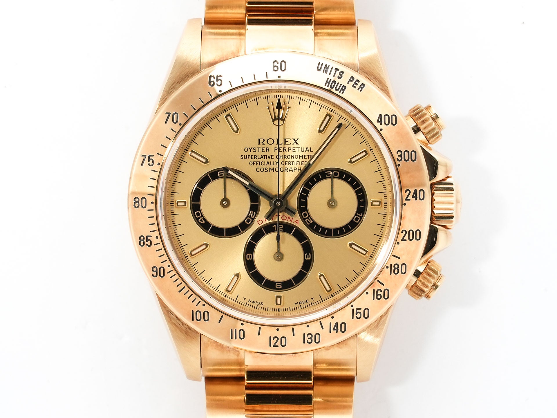 Rolex Daytona El Primero Ref. 16528 Yellow Gold Champagne Dial Used ujfegmhw