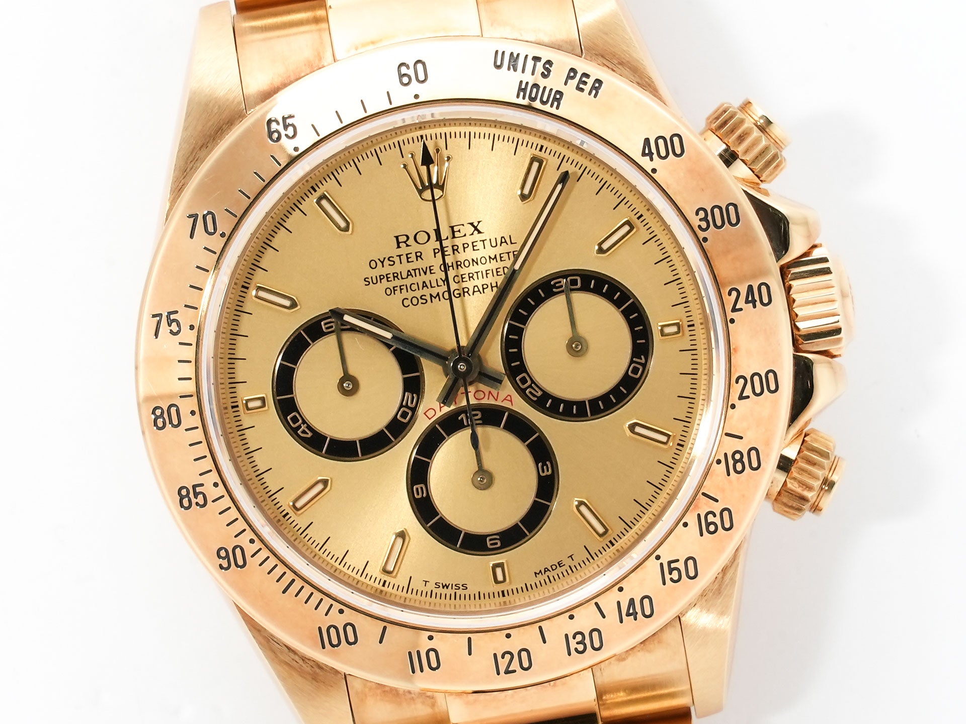 Rolex Daytona El Primero Ref. 16528 Yellow Gold Champagne Dial Used ujfegmhw