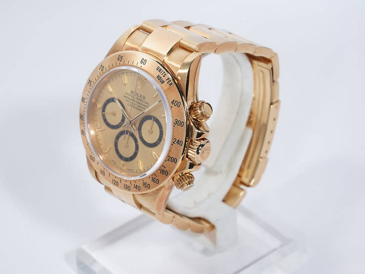 Rolex Daytona El Primero Ref. 16528 Yellow Gold Champagne Dial Used ujfegmhw