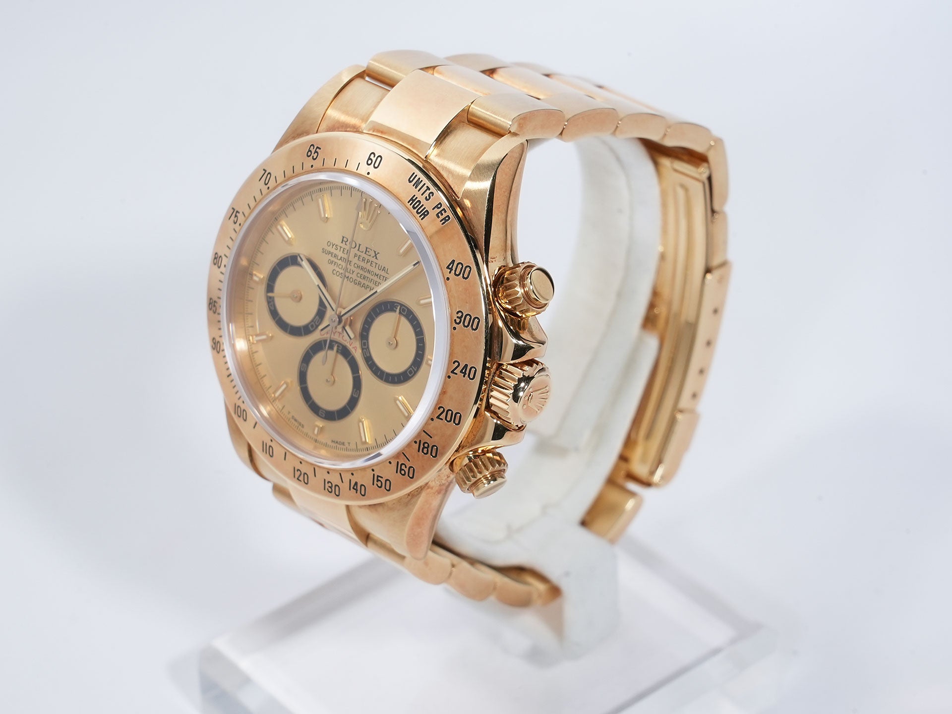 Rolex Daytona El Primero Ref. 16528 Yellow Gold Champagne Dial Used ujfegmhw