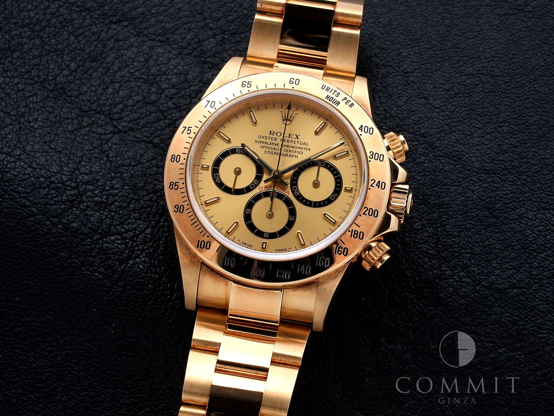 Rolex Daytona El Primero Ref. 16528 Yellow Gold Champagne Dial Used ujfegmhw