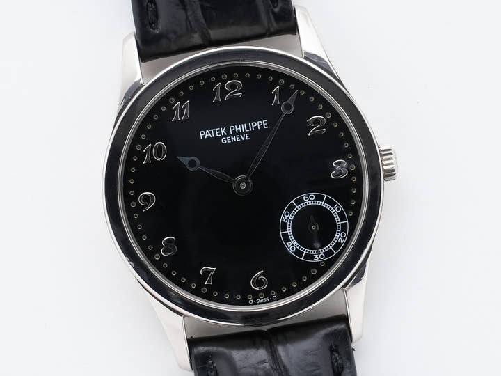 Patek Philippe Calatrava Ref. 5026G-001 White Gold Black Dial Used t5mcdi7q