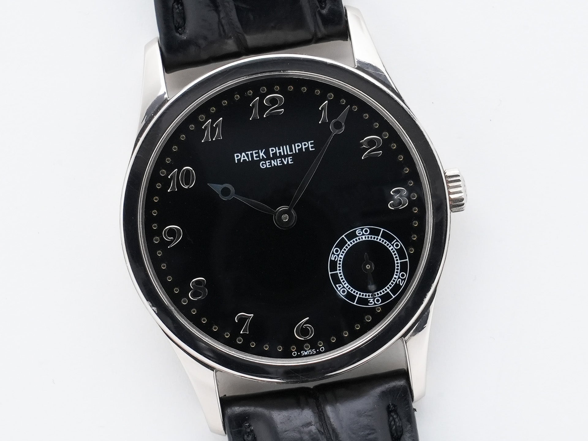 Patek Philippe Calatrava Ref. 5026G-001 White Gold Black Dial Used t5mcdi7q