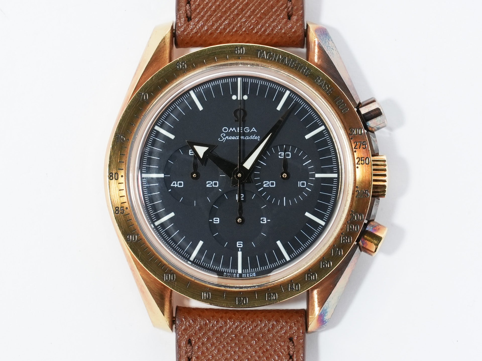 オメガ スピードマスター Ref.3693.50 イエローゴールド ブラック文字盤 中古 39zfyz9a