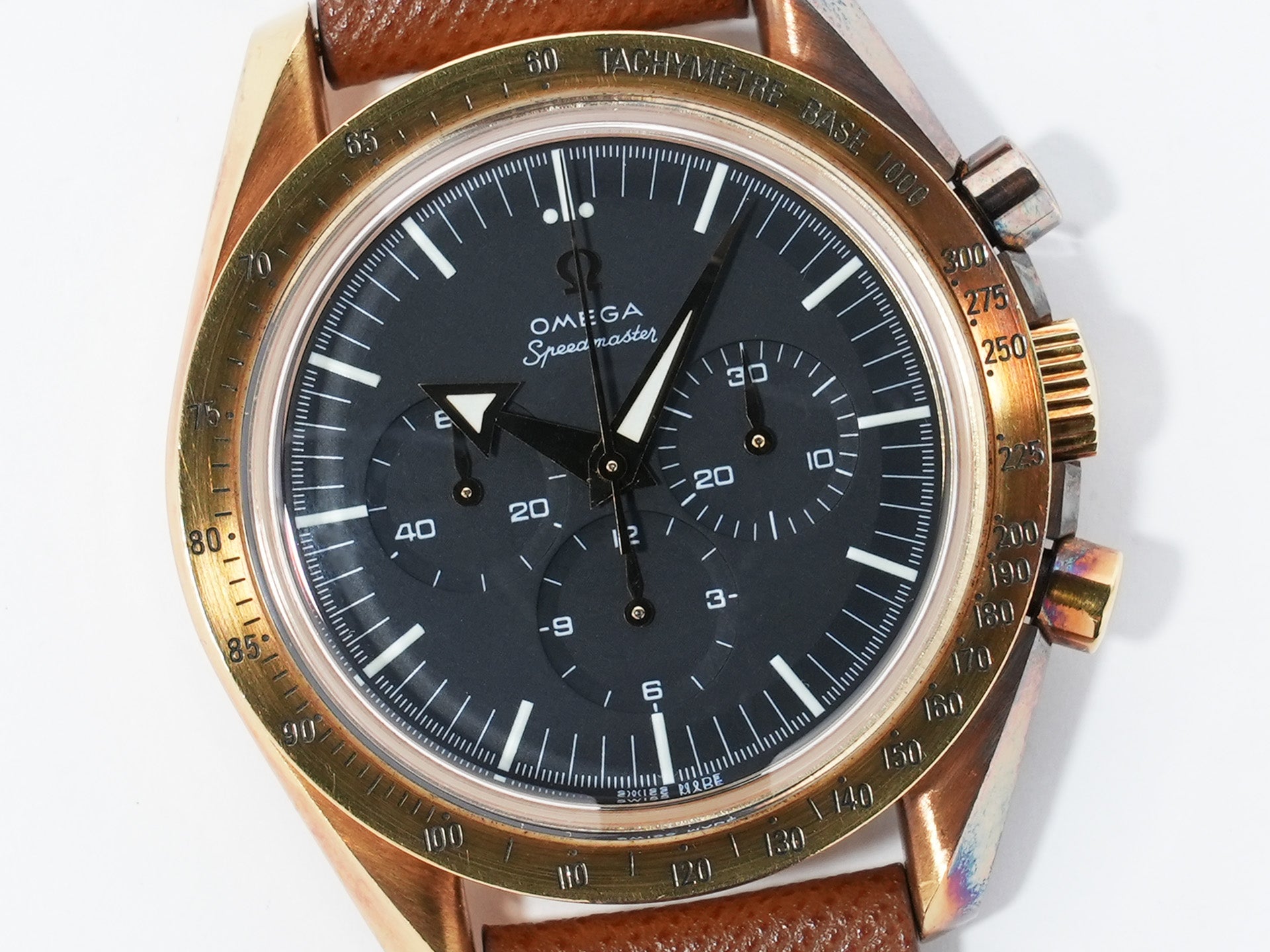オメガ スピードマスター Ref.3693.50 イエローゴールド ブラック文字盤 中古 39zfyz9a