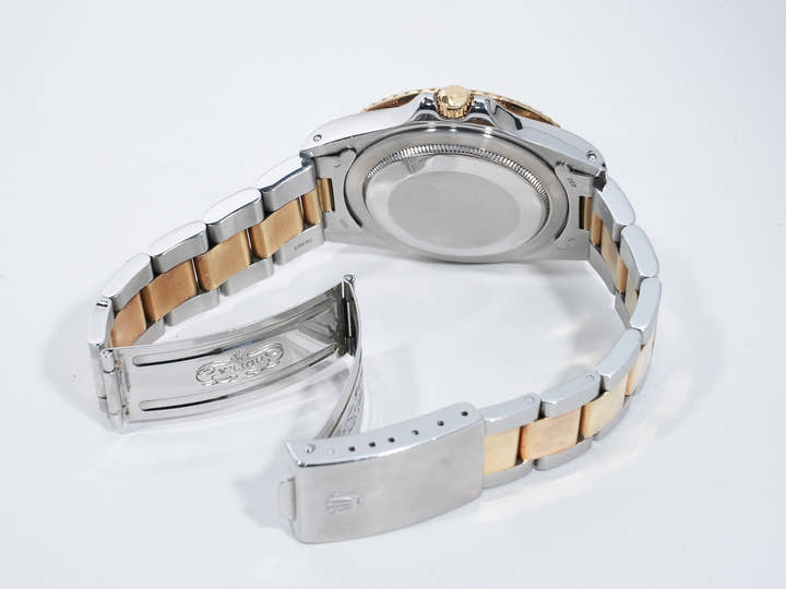 Rolex GMT-Master Ref. 16753 Stainless Steel/Yellow Gold Brown Dial Oyster Bracelet Used e4pi6upm