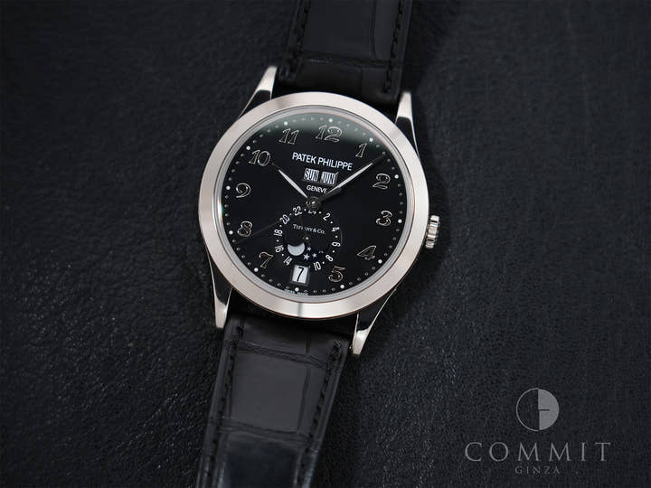 パテックフィリップ アニュアルカレンダー ムーンフェイズ TIFFANY＆CO. Ref.5396G-012 ホワイトゴールド ブラック文字盤 美中古 9jovmryy