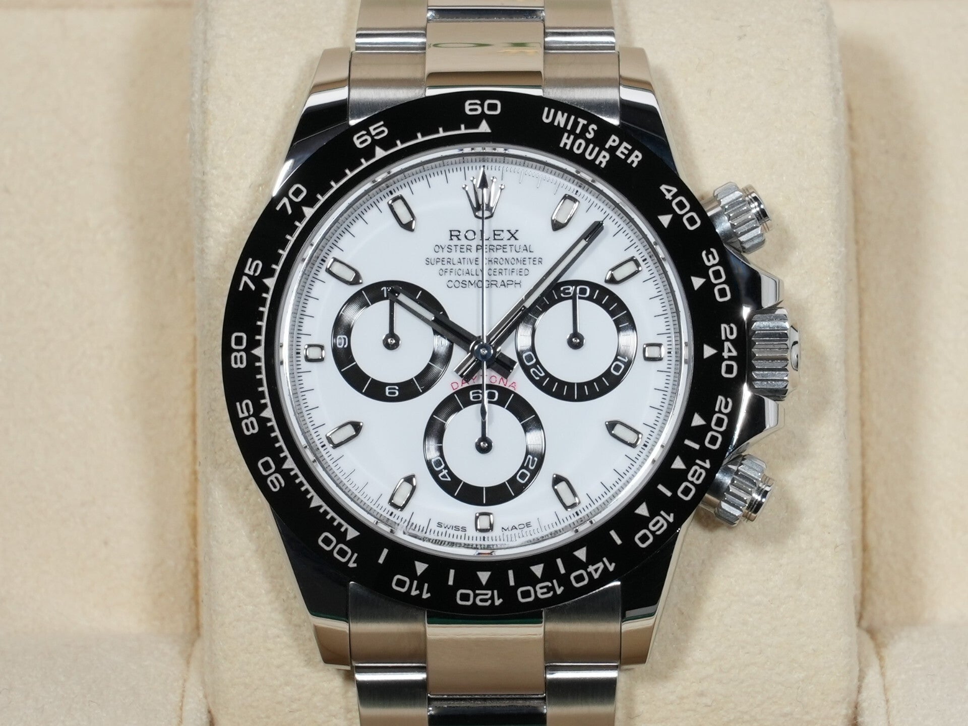 ロレックス デイトナ Ref.116500LN ステンレススチール ホワイト文字盤 美中古 e9pke4aj