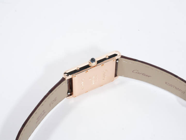 カルティエ タンク ルイ カルティエ Ref.WGTA0011 ピンクゴールド シルバー文字盤 美中古 p6g8a2sq