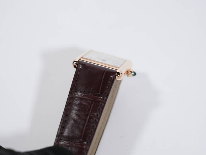 カルティエ タンク ルイ カルティエ Ref.WGTA0011 ピンクゴールド シルバー文字盤 美中古 p6g8a2sq