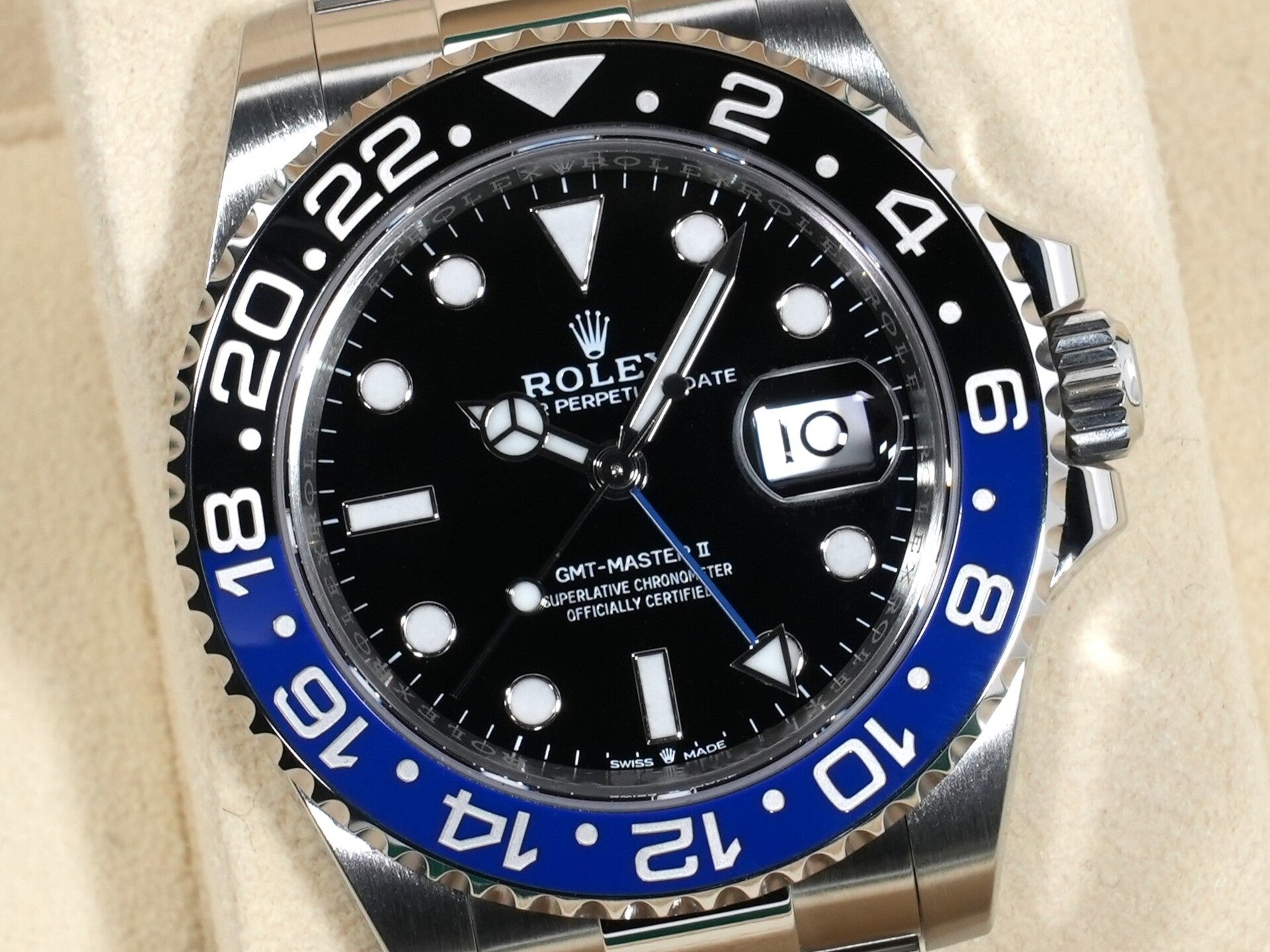 ロレックス GMTマスターII Ref.126710BLNR ステンレススチール ブラック文字盤 オイスターブレスレット 美中古 b8nscs9j