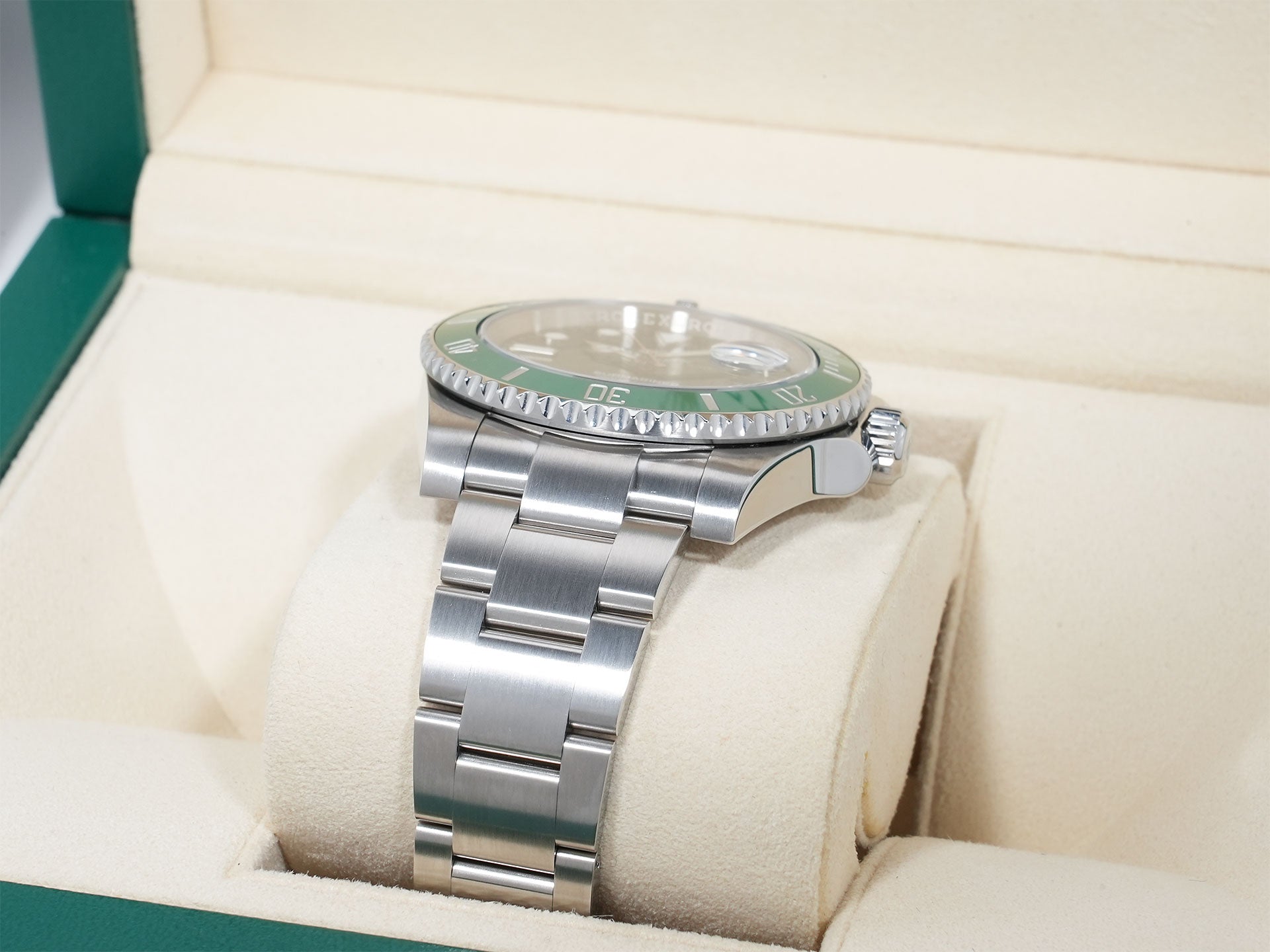 ロレックス サブマリーナー デイト Ref.116610LV ステンレススチール グリーン文字盤 中古 u3yh9w4r