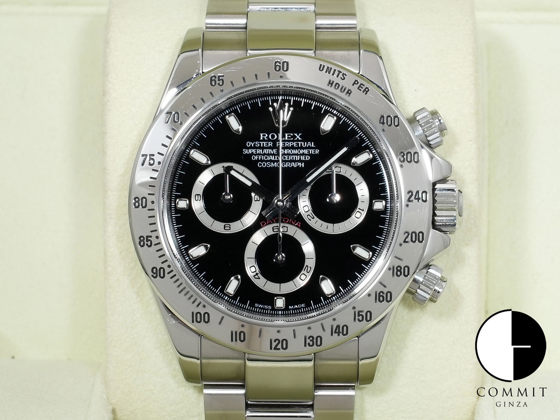 ロレックス デイトナ Ref.116520 ステンレススチール ブラック文字盤 中古 f3u42i36