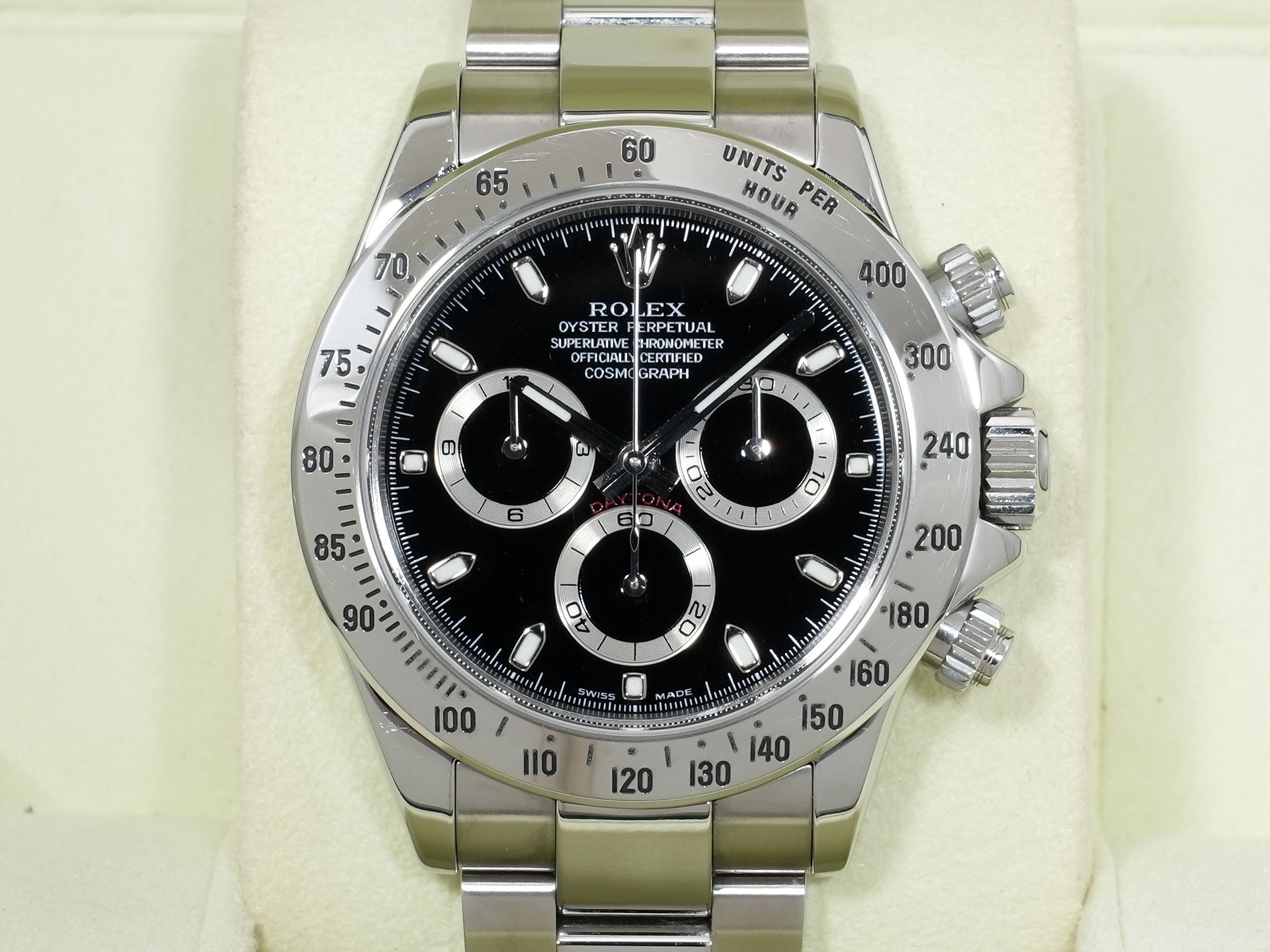 ロレックス デイトナ Ref.116520 ステンレススチール ブラック文字盤 中古 f3u42i36