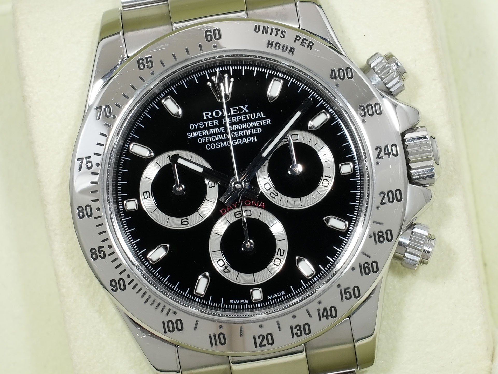ロレックス デイトナ Ref.116520 ステンレススチール ブラック文字盤 中古 f3u42i36