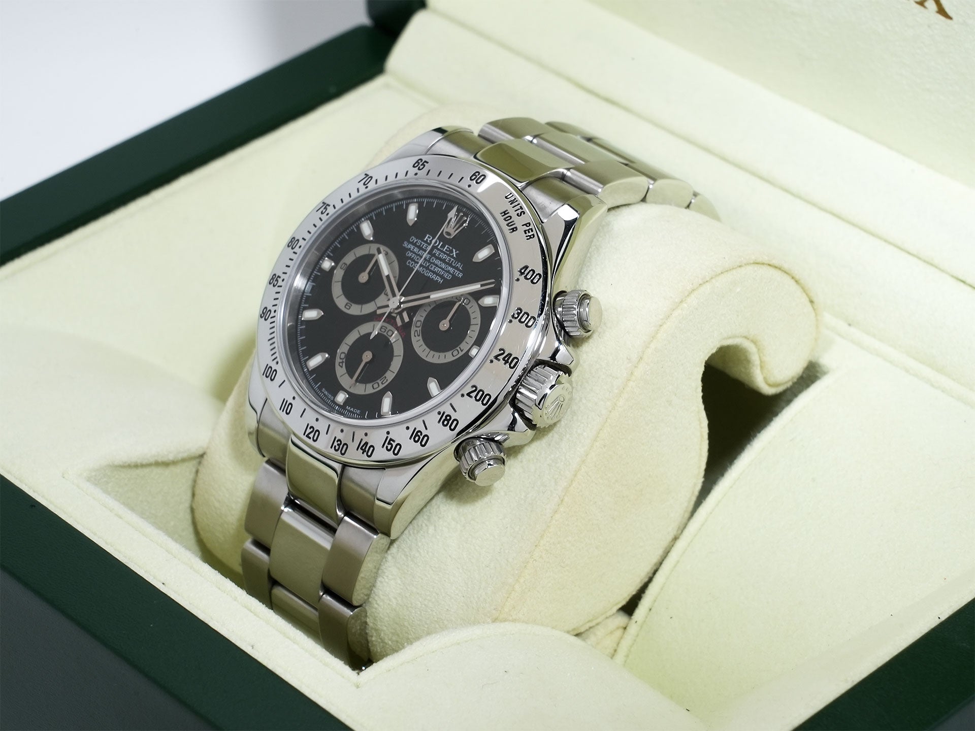 ロレックス デイトナ Ref.116520 ステンレススチール ブラック文字盤 中古 f3u42i36