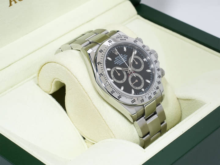 ロレックス デイトナ Ref.116520 ステンレススチール ブラック文字盤 中古 f3u42i36