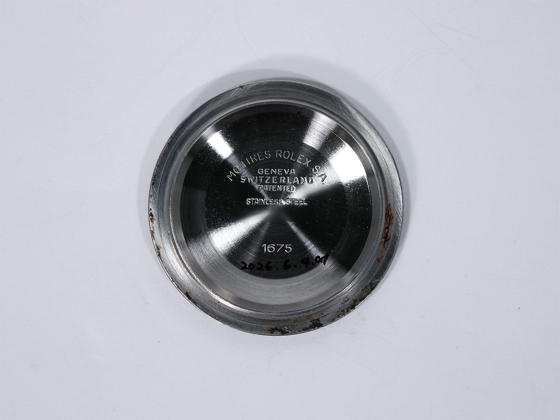 ロレックス GMTマスター Ref.1675 ステンレススチール ブラック文字盤 オイスターブレスレット 中古 bpatfghy