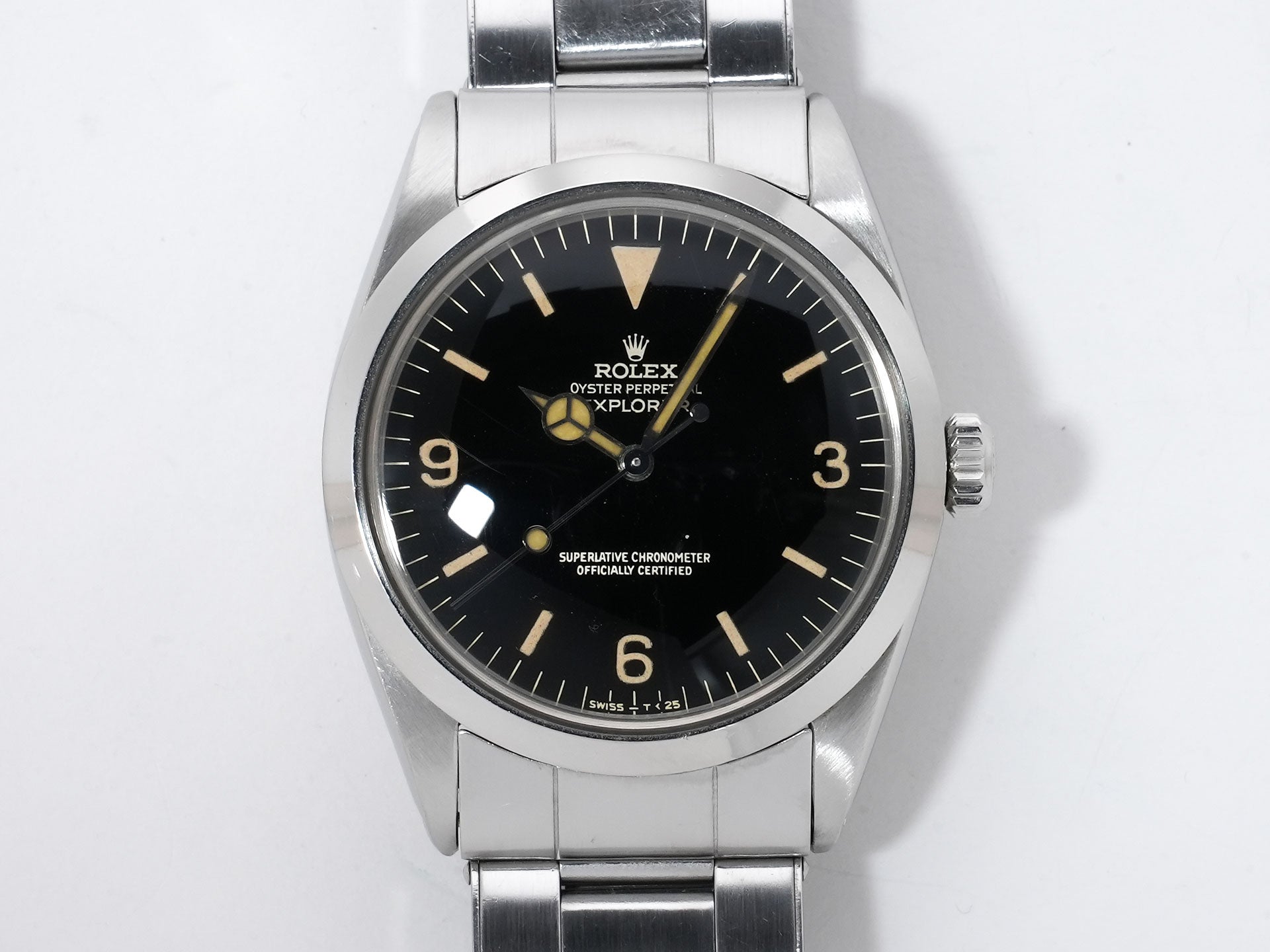 ロレックス エクスプローラーI Ref.1016 ステンレススチール ブラック文字盤 中古 ooahsvmq