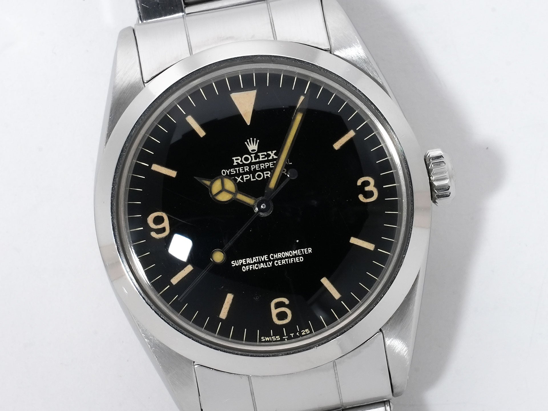 ロレックス エクスプローラーI Ref.1016 ステンレススチール ブラック文字盤 中古 ooahsvmq