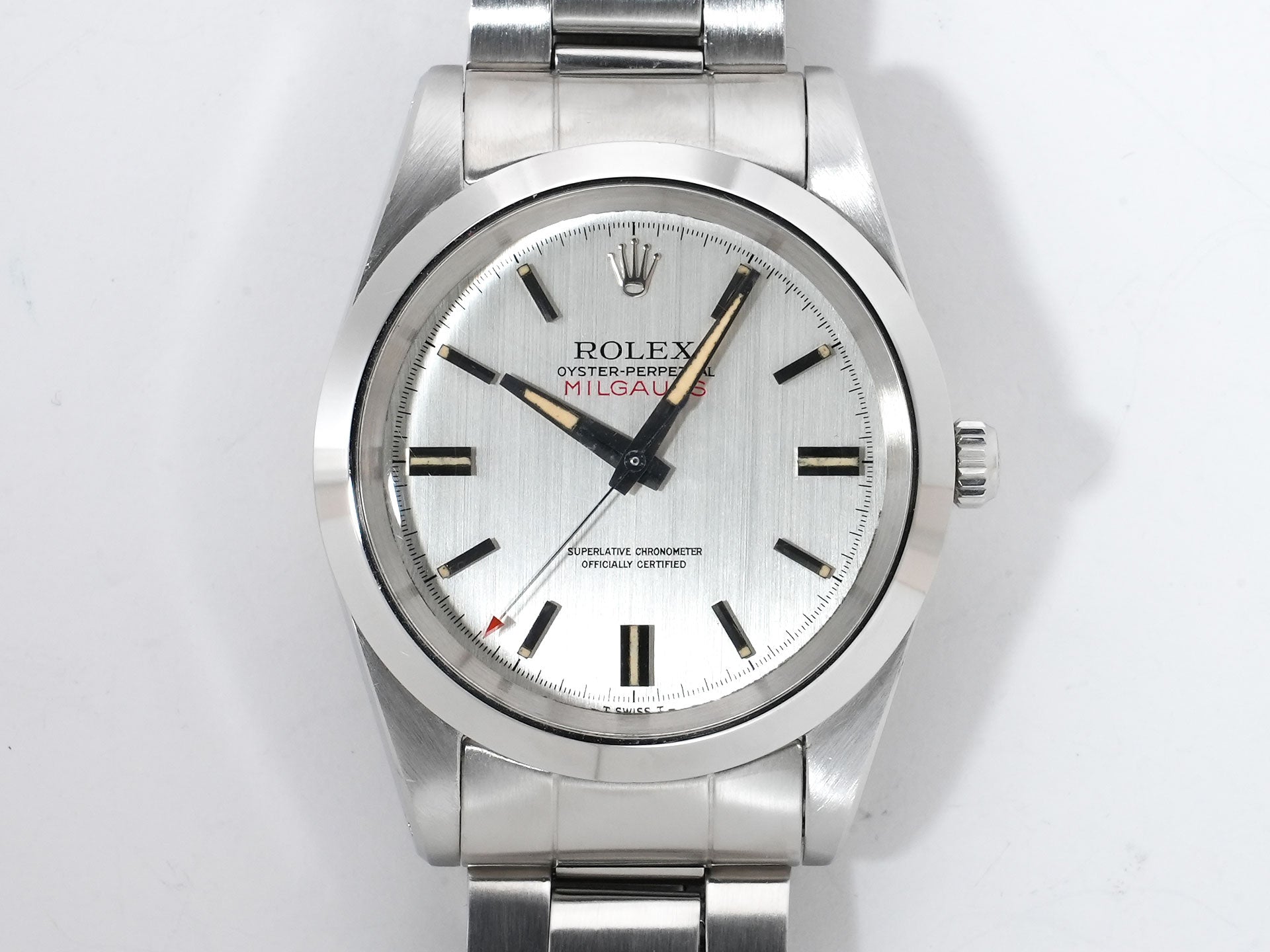 ロレックス ミルガウス Ref.1019 ステンレススチール シルバー文字盤 中古 tbu3ktgt