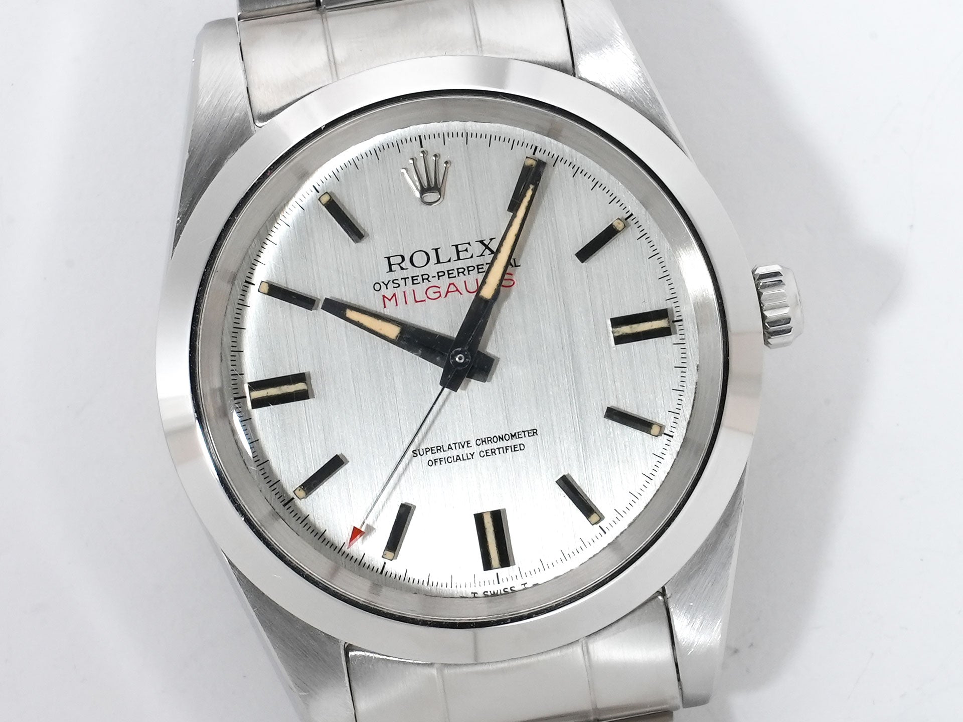 ロレックス ミルガウス Ref.1019 ステンレススチール シルバー文字盤 中古 tbu3ktgt