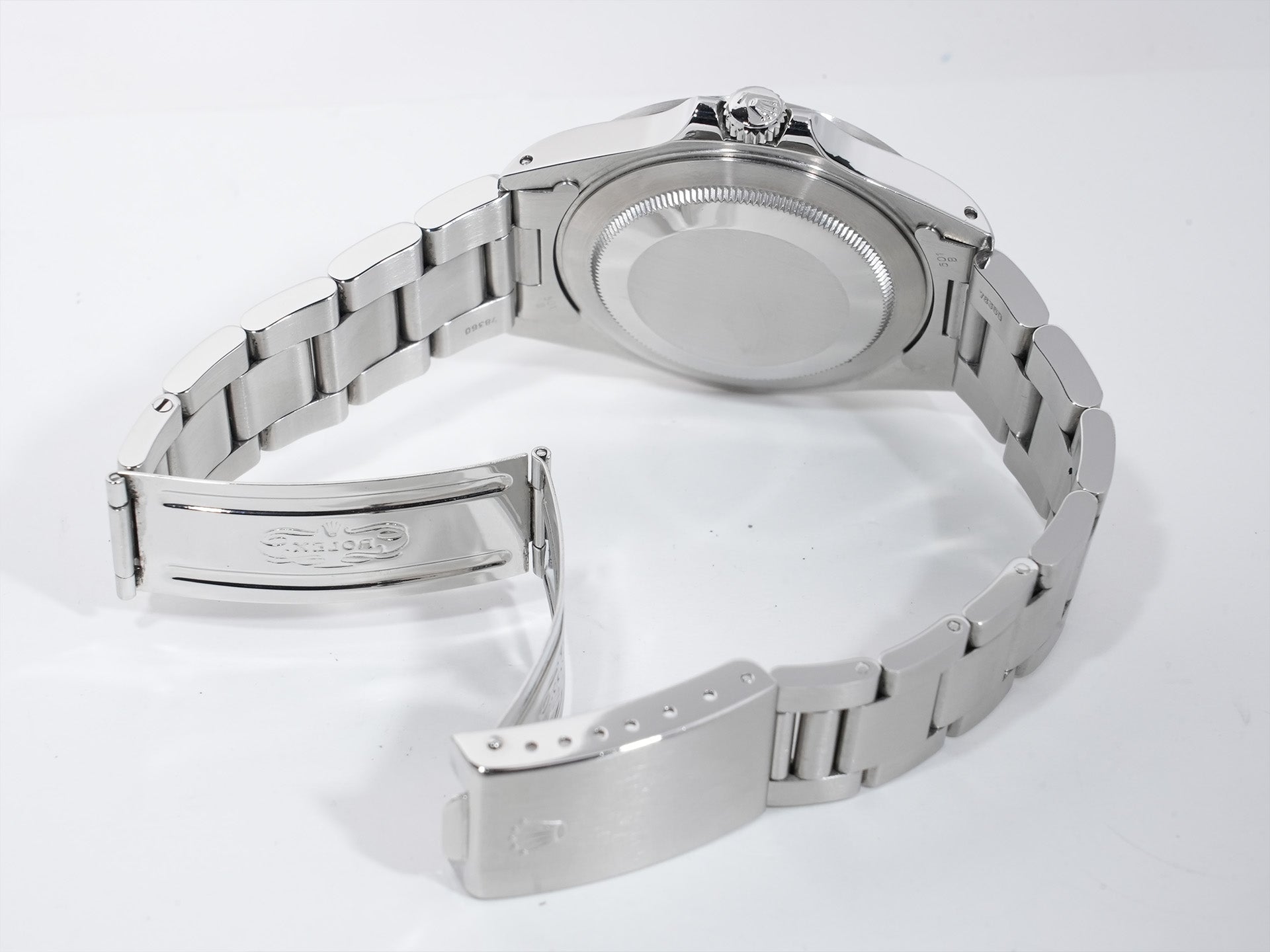 ロレックス エクスプローラーII Ref.16570 ステンレススチール ブラック文字盤 オイスターブレスレット 中古 7wx3aqd5