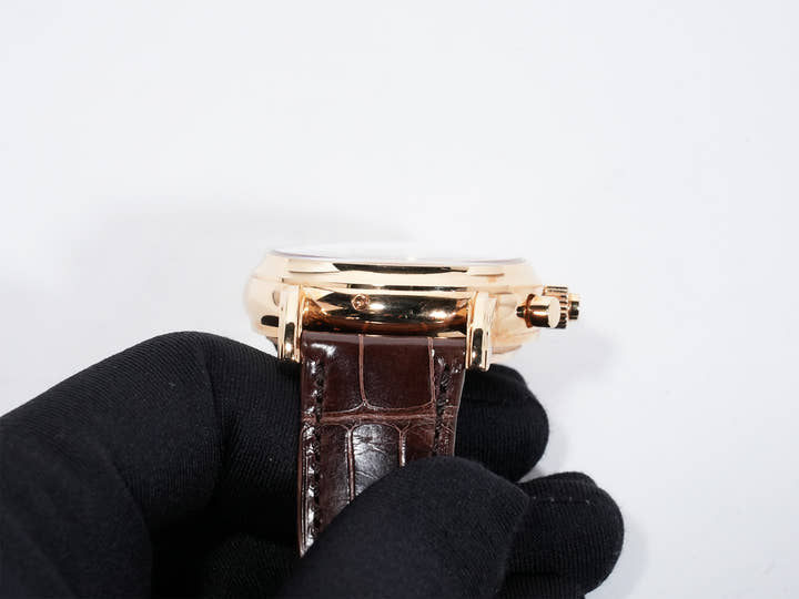 パテックフィリップ パーペチュアルカレンダー スプリットセコンド クロノグラフ Ref.5204R-001 ローズゴールド シルバーオパーリン文字盤 中古 wdrw8dyc