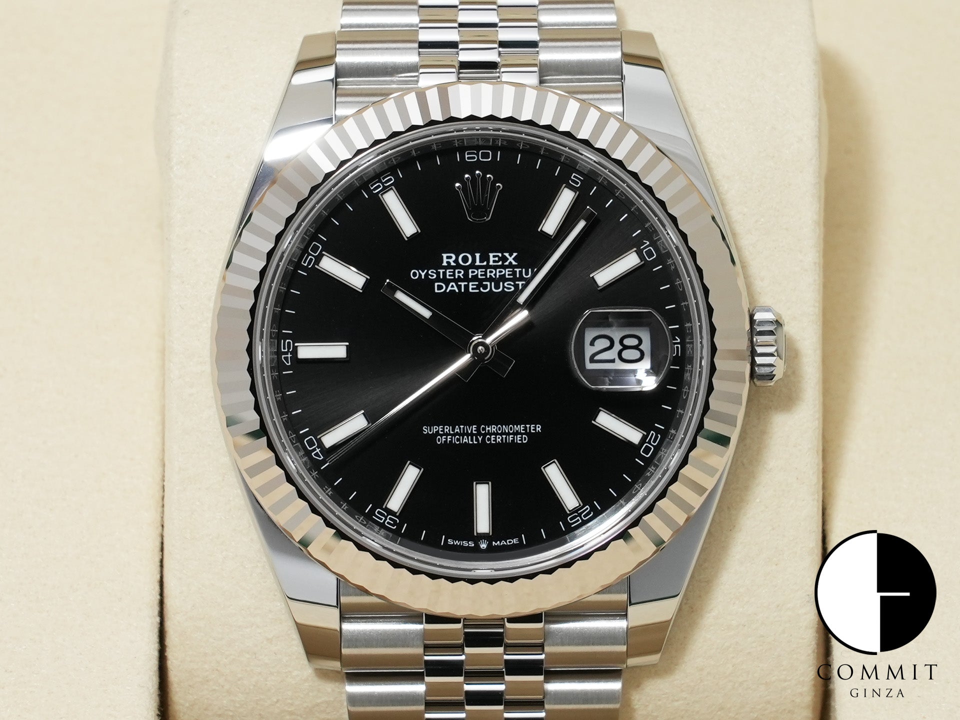Rolex Datejust 41 Ref. 126334 Stainless Steel/White Gold Black Dial Jubilee Bracelet Unused 6b5unro4