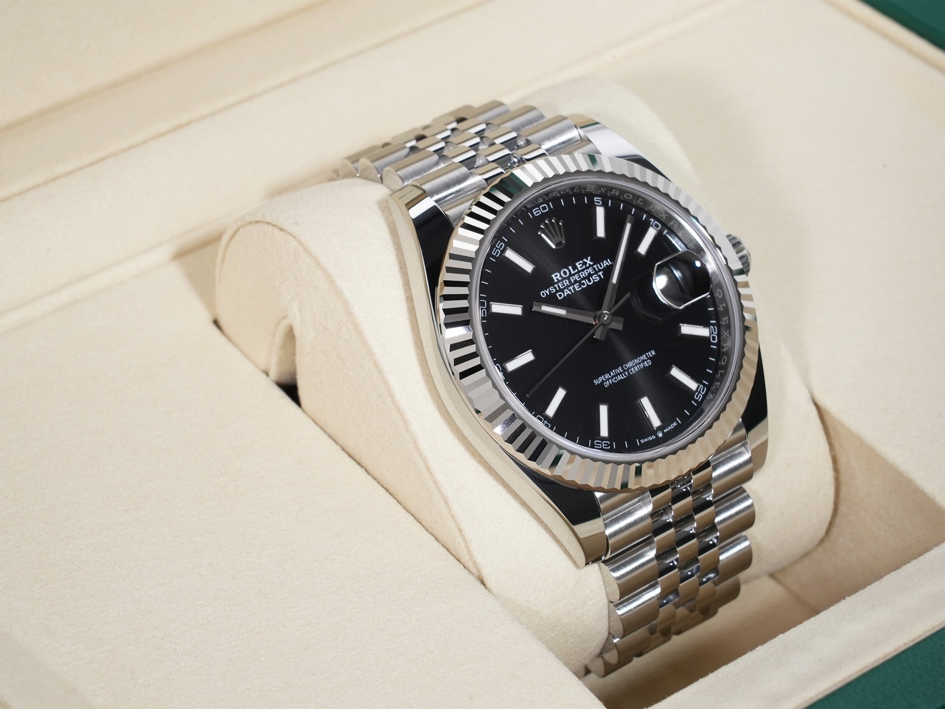Rolex Datejust 41 Ref. 126334 Stainless Steel/White Gold Black Dial Jubilee Bracelet Unused 6b5unro4