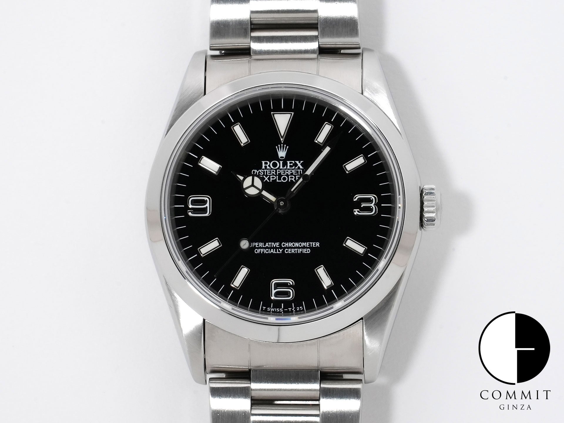 Rolex Explorer I Ref. 14270 Stainless Steel Black Dial Oyster Bracelet Used j7e8uei9