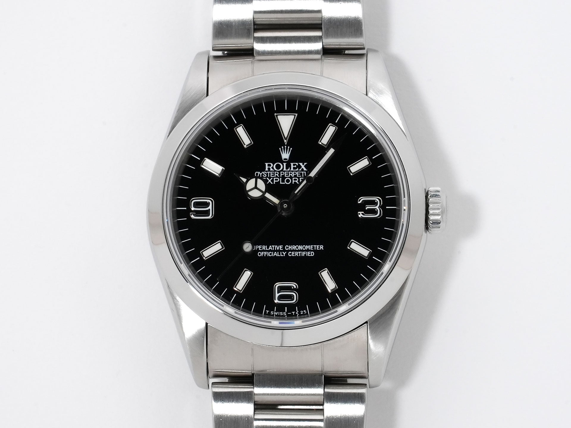 Rolex Explorer I Ref. 14270 Stainless Steel Black Dial Oyster Bracelet Used j7e8uei9