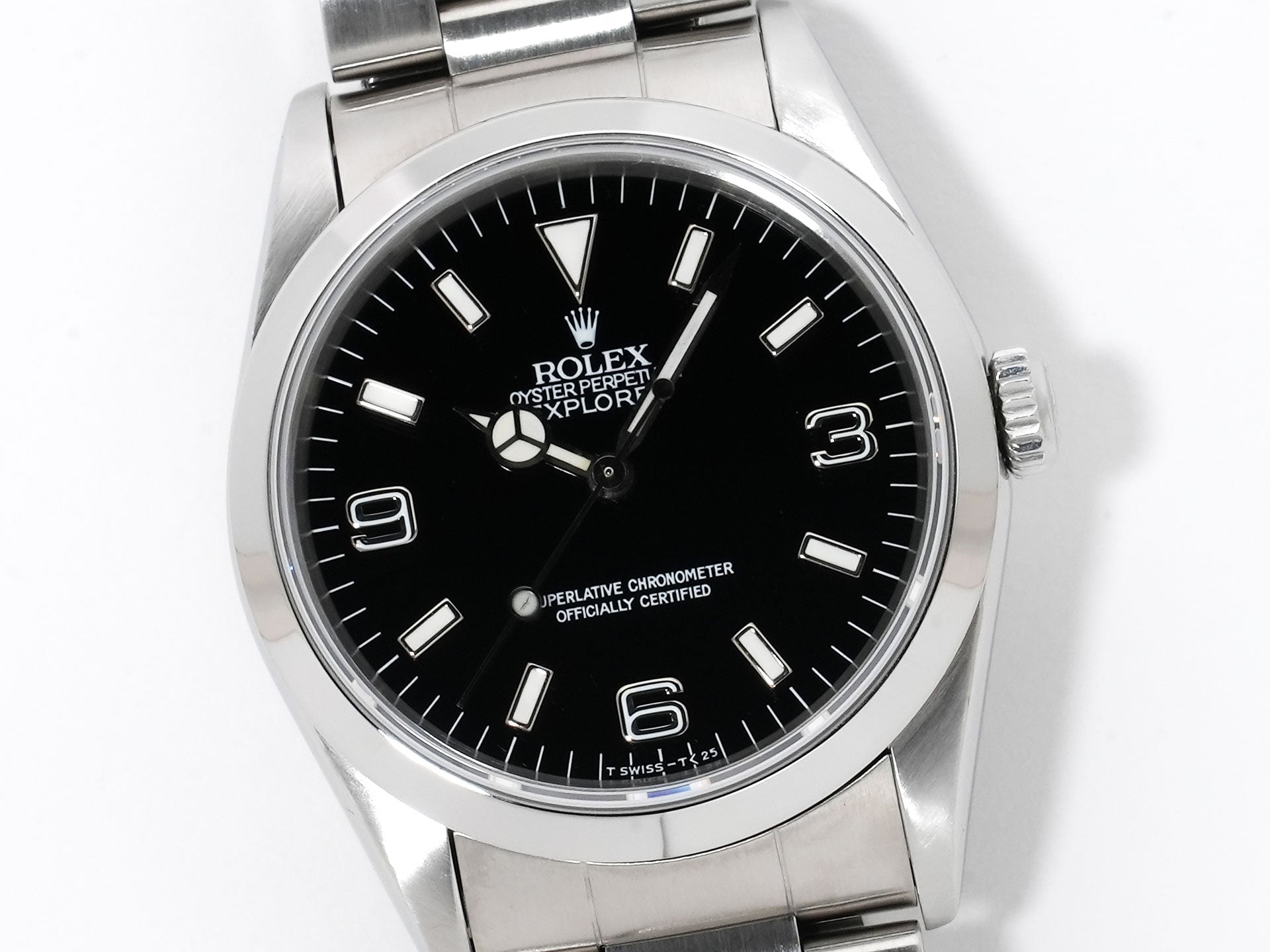Rolex Explorer I Ref. 14270 Stainless Steel Black Dial Oyster Bracelet Used j7e8uei9