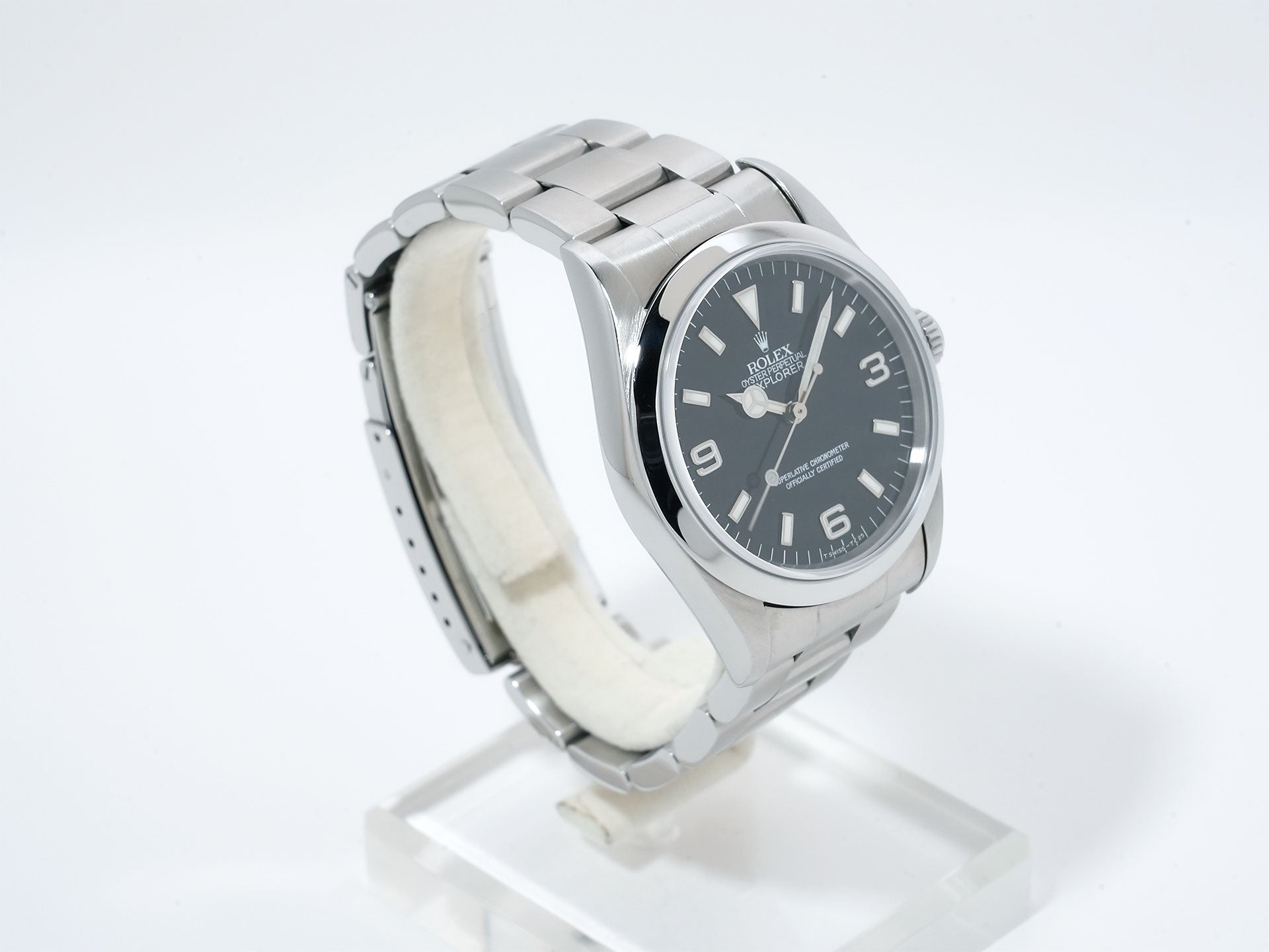 Rolex Explorer I Ref. 14270 Stainless Steel Black Dial Oyster Bracelet Used j7e8uei9