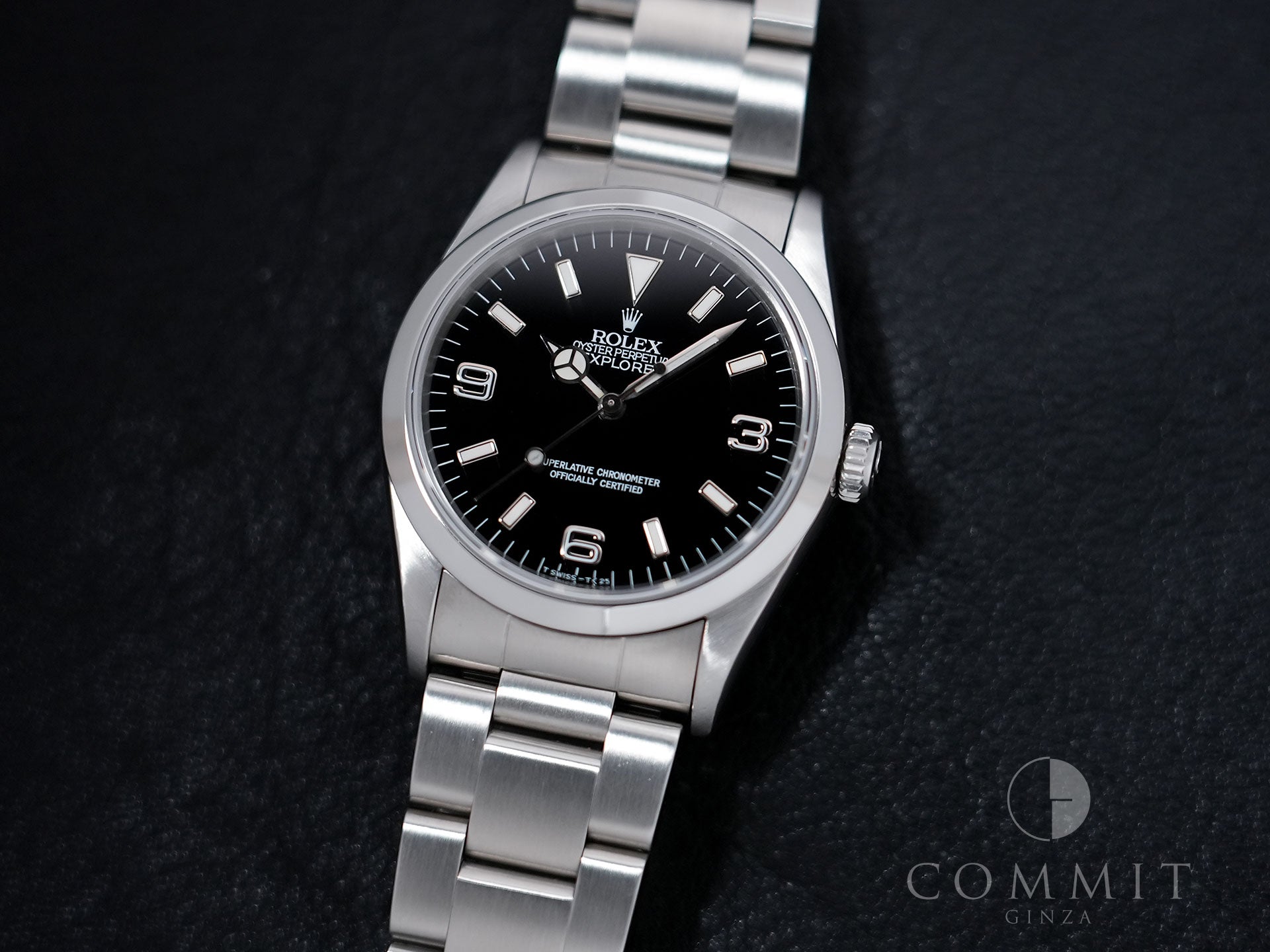 Rolex Explorer I Ref. 14270 Stainless Steel Black Dial Oyster Bracelet Used j7e8uei9