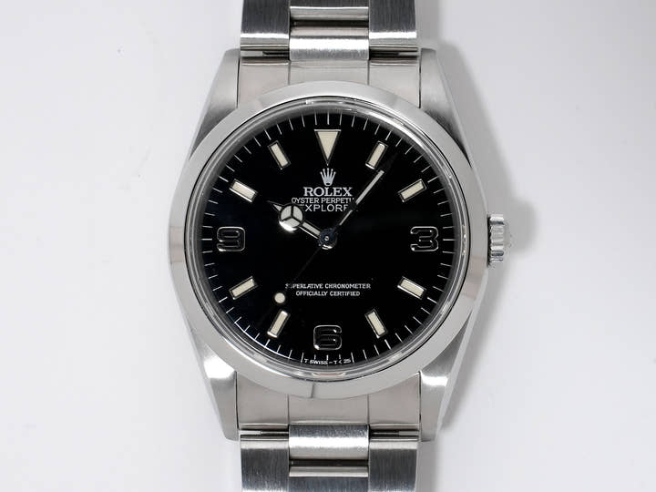 Rolex Explorer I Ref.14270 Stainless Steel Black Dial Oyster Bracelet Excellent Used Condition afoqrvvx