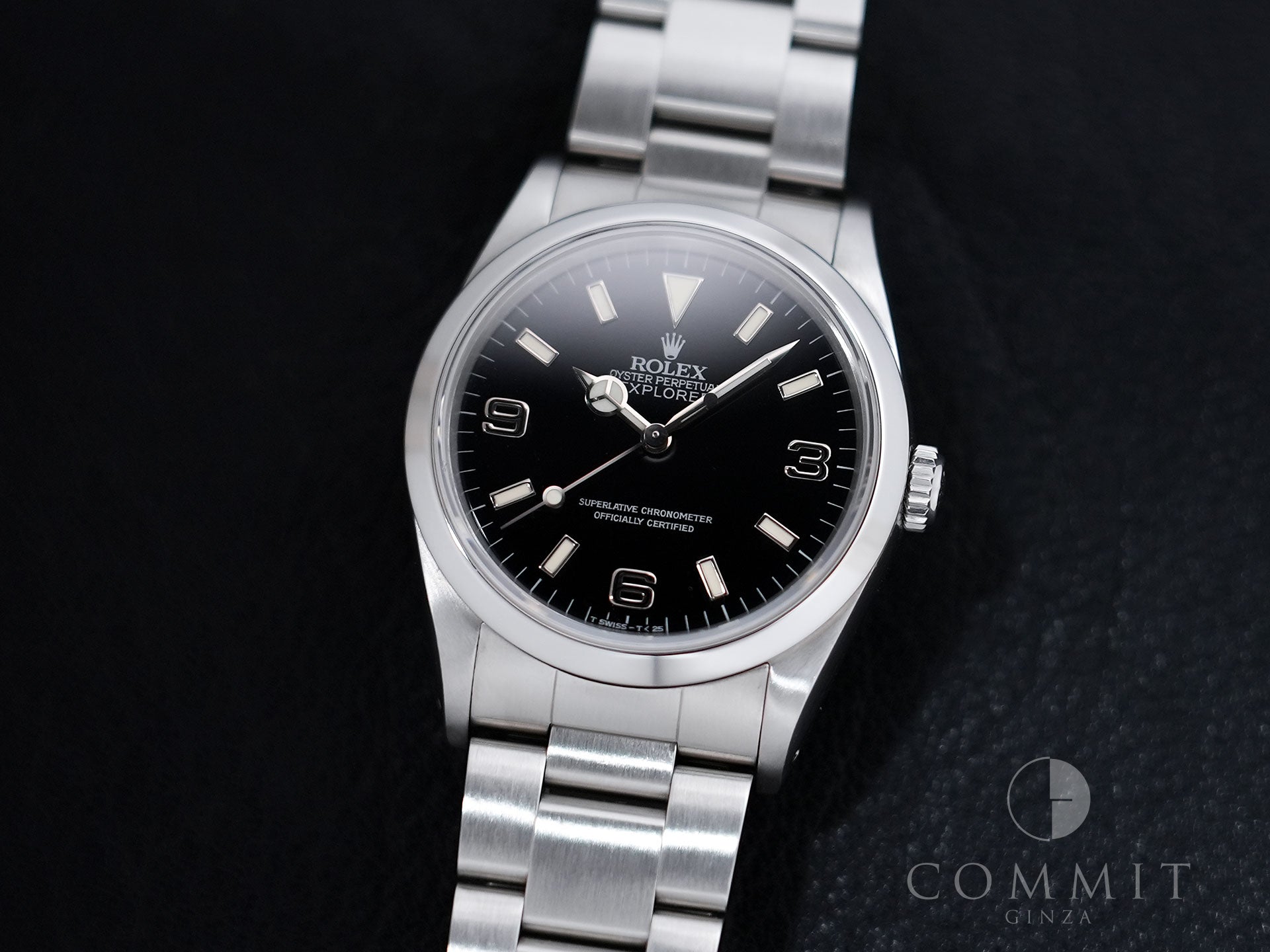 Rolex Explorer I Ref.14270 Stainless Steel Black Dial Oyster Bracelet Excellent Used Condition afoqrvvx