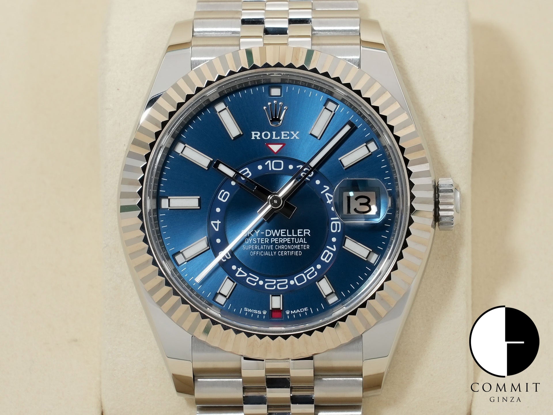 ロレックス スカイドゥエラー Ref.336934 ステンレススチール/ホワイトゴールド ブルー文字盤 ジュビリーブレスレット 美品 bzgq4d85