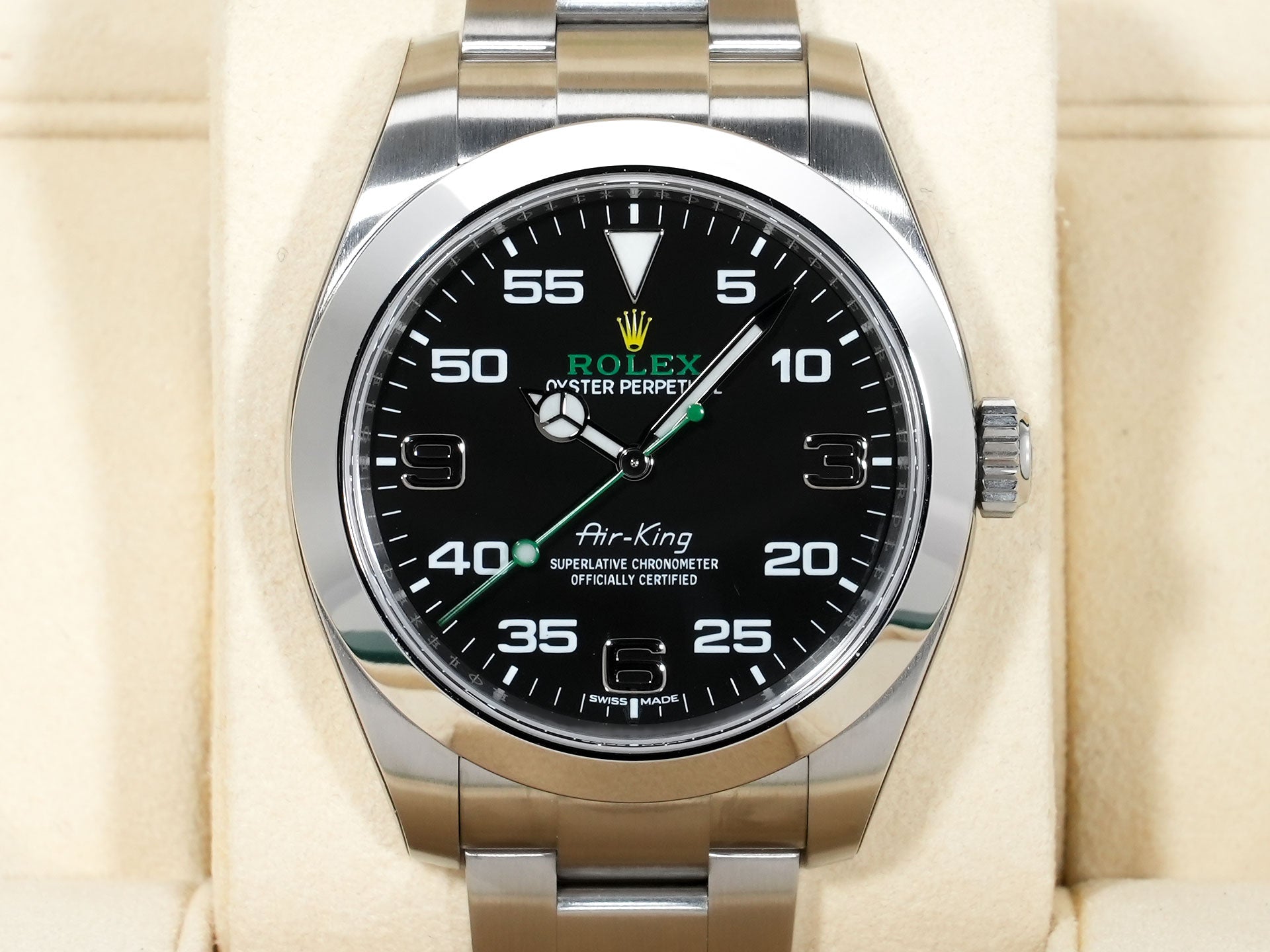 Rolex Air-King Khanjar Ref. 116900 Stainless Steel Black Dial Unused xsydy8mv