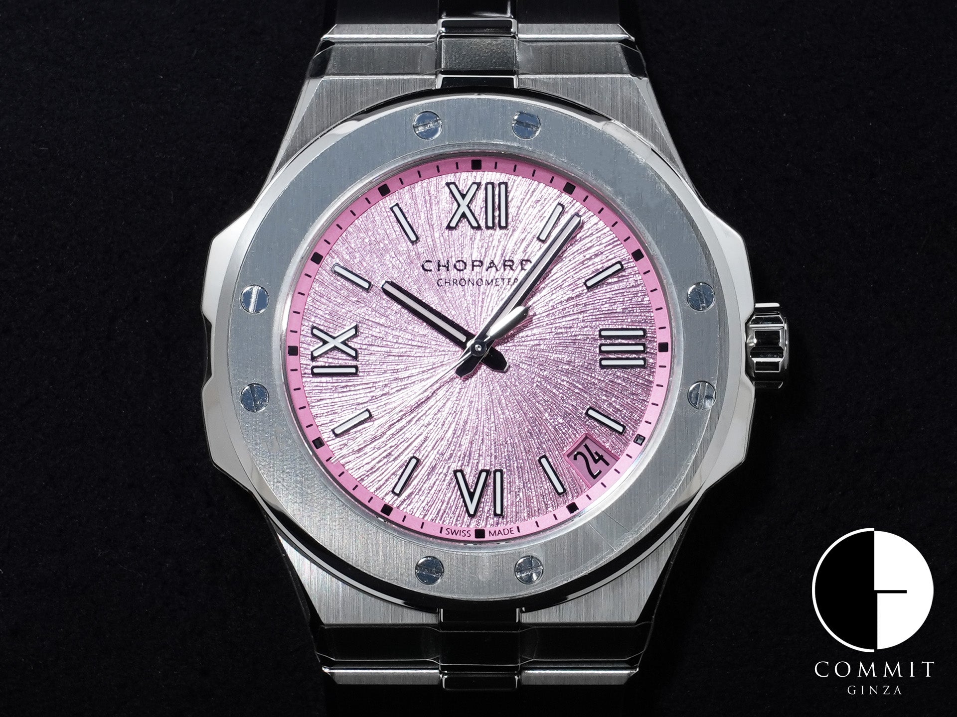 Chopard Alpine Eagle Ref. 298600-3022 Stainless Steel Pink Dial Unused bcot8wyn
