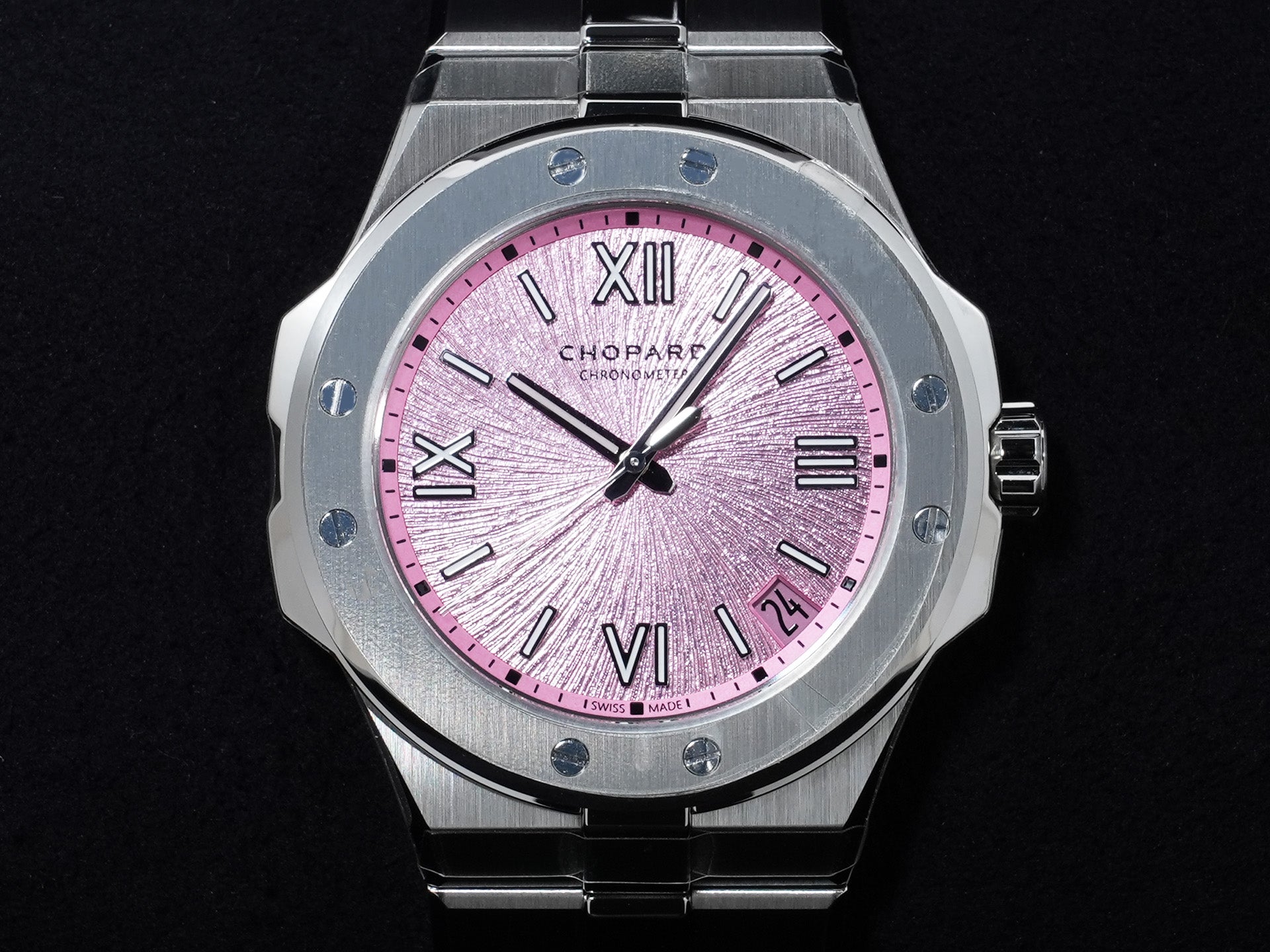 Chopard Alpine Eagle Ref. 298600-3022 Stainless Steel Pink Dial Unused bcot8wyn