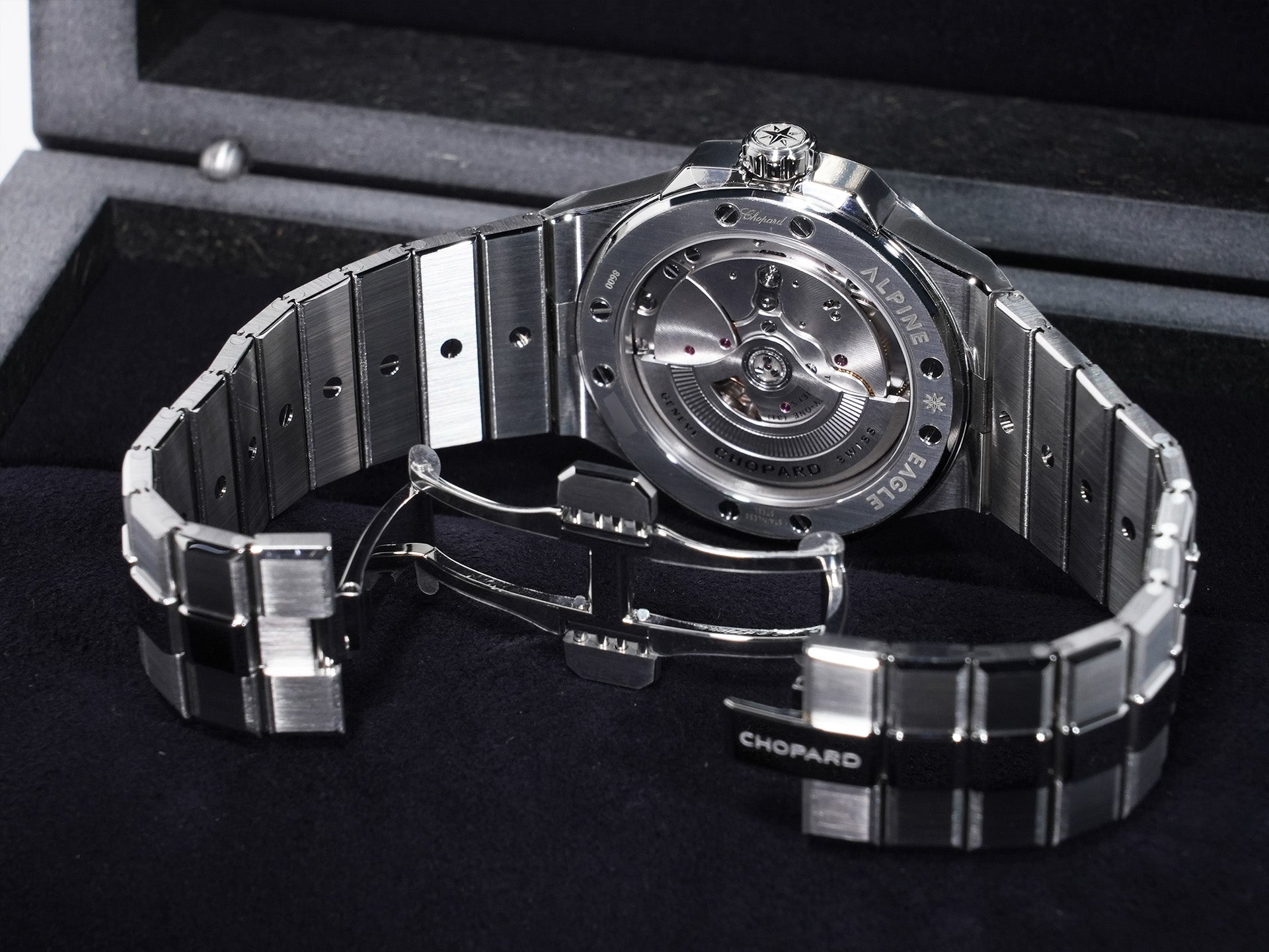 Chopard Alpine Eagle Ref. 298600-3022 Stainless Steel Pink Dial Unused bcot8wyn
